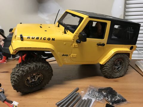 1989 Ford Bronco - This is a remote-controlled Jeep Wrangler Rubicon model, not a 1989 Ford Bronco.