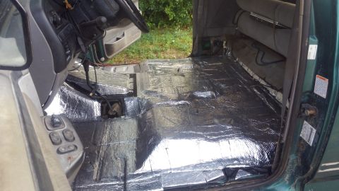 1996 Ford Bronco - i bought a 36 sq/ft set of Noico 80mil sound deadener. it was enough to do the passenger area of the floor. this is brand is a good middle…