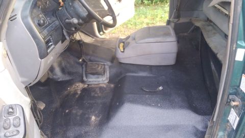 1996 Ford Bronco - driver side came out very well. the sand was from mud inside the t-case shifter boot. the vinyle goes up to the firewall as far as i can ea…