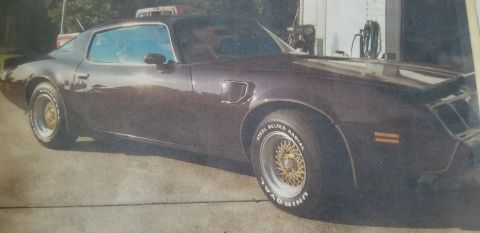 1980 Pontiac Trans Am - This 1980 Pontiac Trans Am features a dark brown paint job and distinctive gold mesh wheels.