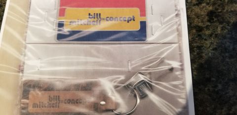 1980 Pontiac Trans Am - Bill Mitchell Concept keychain and tag displayed in protective plastic.