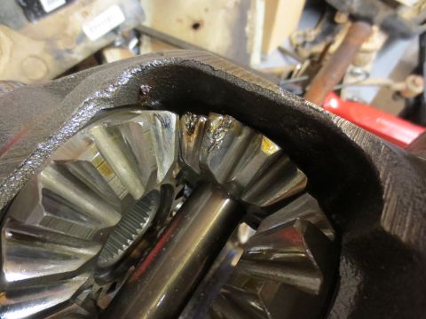 1967 Ford F-250 - The gears in this differential appear to be damaged, with several teeth showing chips and wear.