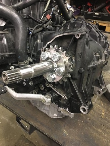 2000 Ford E350 - Close-up view of an engine component a sprocket and a shift lever, with visible text from a watermark.