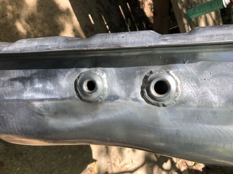 1981 Ford LTD - Fittings cleaned up with the wire cup brush on the angle grinder.