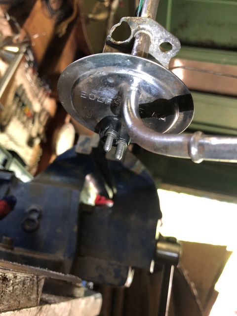 1981 Ford LTD - Finished repair. Pretty good. No leaks. There's brake cleaner pooled on top to check for seeps.