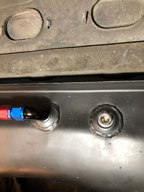 1981 Ford LTD - Installed in the car. Fuel gravity feeds straight to the pump.
