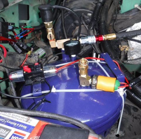 1992 Ford Bronco - Tank re-plumbed with better fittings and improved layout.