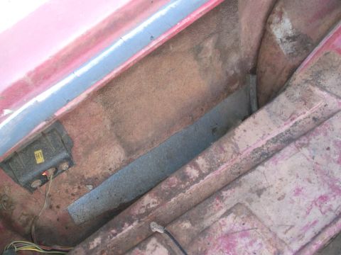 1970 Ford Torino - Interior trunk area shows an electrical component with an 'LH' label and wiring.