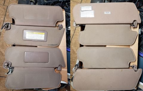 1983 Ford Bronco - '94-97 Bronco/F Mocha Dual Visor Set (#1) IF THE IMAGE IS TOO SMALL, click it. Fits '80-96 Bronco & F-series (& '97>8500GVWR) This hour-lon…