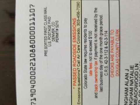 1996 Ford Bronco - Roadside emissions