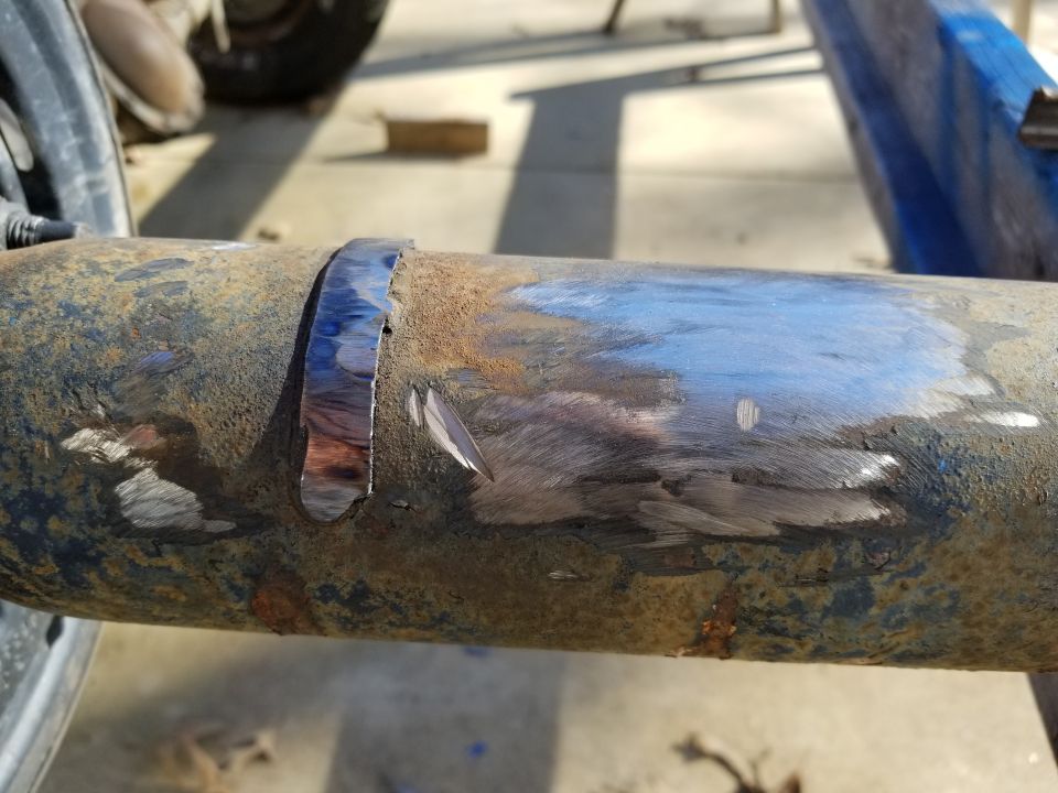Grinding the tube down smooth is probably the hardest step in this process.