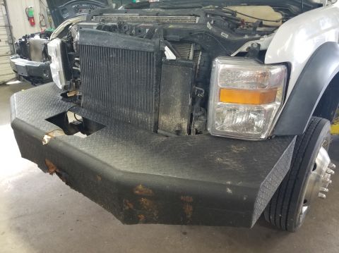 1983 Ford Bronco - The original bumper would have worked better - it wouldn't have stuck out so far that it hit as many things, and the factory recovery eyes…