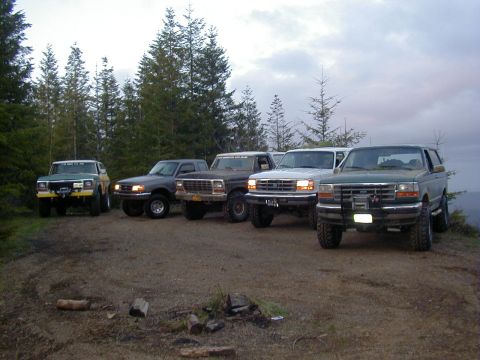 1996 Ford Bronco - Group at Top of Back to Back. (4/20/2002)