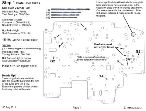 1990 Ford F-250 - Diagram detailing the 4R70W Reprogramming Kit - Transgo AODE-HD2, with various components and instructions illustrated.