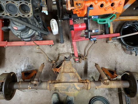 1996 Ford F-250 - Starting the strip down. Most bolts either had to be broken off or cut off.