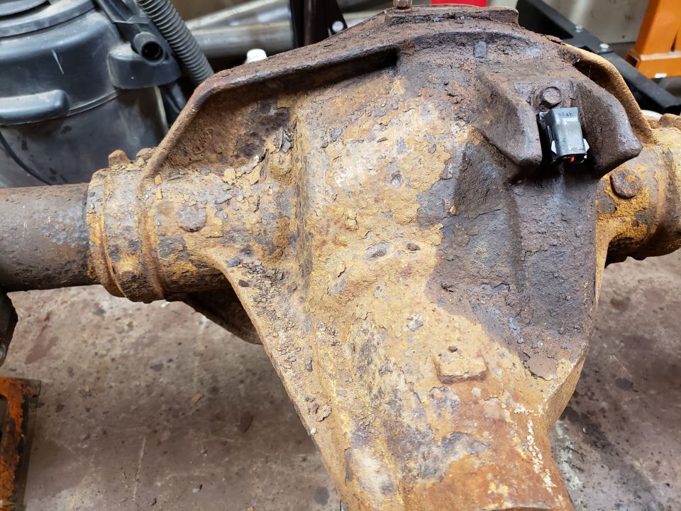 Came from a northern truck that was used to plow.