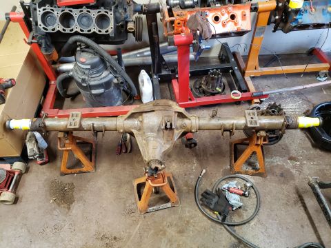 1996 Ford F-250 - Four hours later it is all stripped as far as I am willing to and wire wheeled. Just waiting for dry warm weather to degrease and power was…