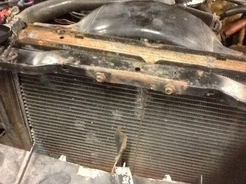 1972 Ford Mustang - Original radiator. Poor previous repairs