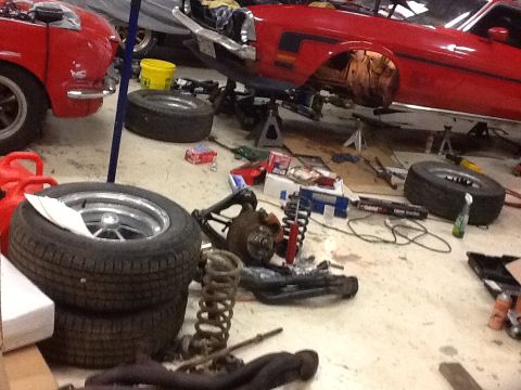 1972 Ford Mustang - Hurricane Q has made a mess.