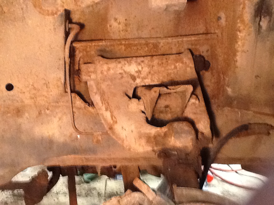Passenger side suspension as received in Jan 2019