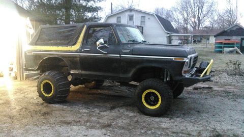 1978 Ford Bronco - This modified 1978 Ford Bronco sits high on oversized tires, ready for off-road adventures.