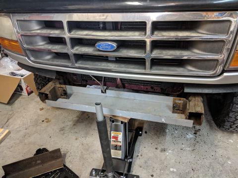 1990 Ford Bronco - Mounting plate test fit