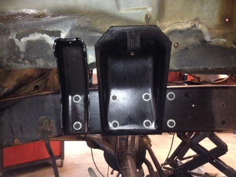 1978 Ford Bronco - Frame mounts and suspension components are visible in this close-up shot.
