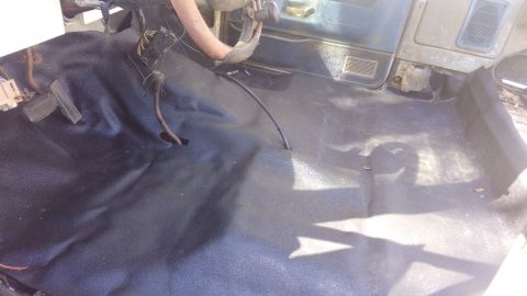 1988 Ford Bronco - vinyl flooring put in. same kit i used for the 96. its made by Auto Custom Carpet and i got it from Automotive Interiors for cheaper than a…