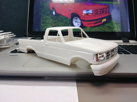 1995 Ford Bronco - Initial mockup showing the fitment of the parts and some of the discrepencies of the model that don't belong in relation to the 1:1 truck.…