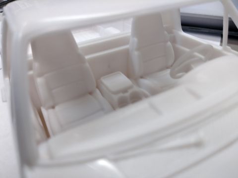 1995 Ford Bronco - Mock up of the interior.