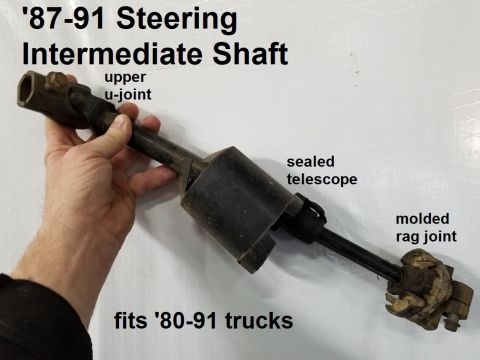 1983 Ford Bronco - The '87-91 Steering Intermediate Shaft (between the column & box) is a good upgrade for '80-86 trucks because of the improvements to all 3…