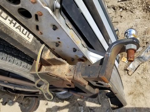 1983 Ford Bronco - Do you see the problem? A high-school friend of mine was killed exactly this way. When the draw bar is left in the receiver too long, it ru…