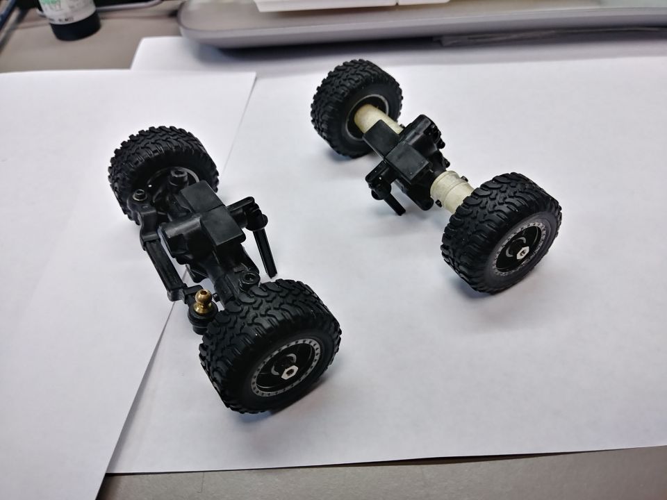 These axles are similar to the axles I used on the Bronco build.