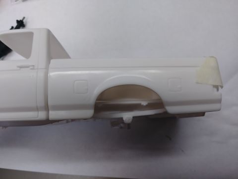 1995 Ford Bronco - This angle depicts what the ride height should be with the kit axle and will be referenced when the live axle is installed.