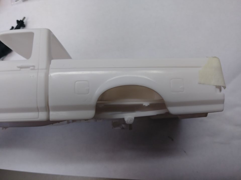 This angle depicts what the ride height should be with the kit axle and will be referenced when the live axle is installed.