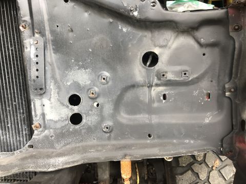1978 Ford Bronco - The 79-79 core support is not drilled or the 73-77 headlight brackets