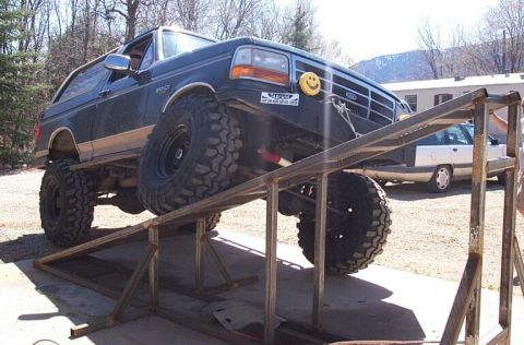 1990 Ford Bronco - Mr Senko on the ramp 3/28/04