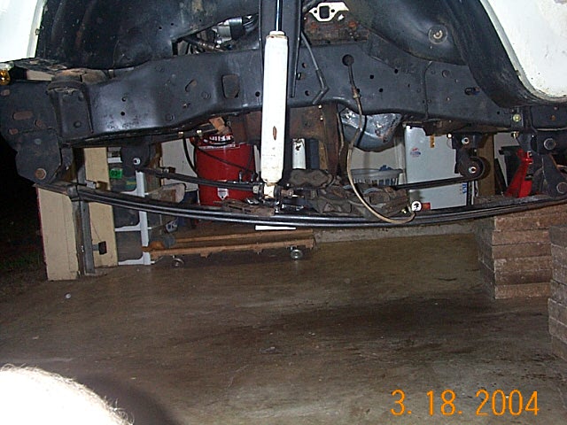Better.  Still about 5.5" higher where spring bolts in the front, but I am happy with this.  We shall see how it flexes