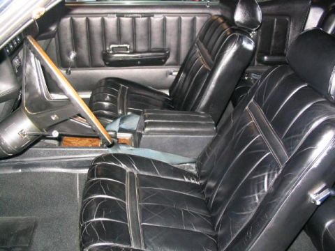 1969 Mercury Cougar - leather bucket interior.