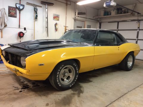 1969 Chevrolet Camaro - This 1969 Chevrolet Camaro is undergoing some work in a garage setting.