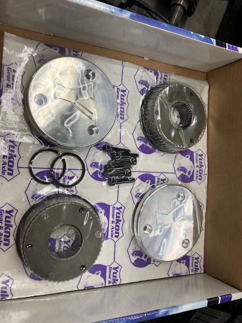 1992 Jeep Wrangler - A new Yukon Gear & Axle differential locker kit is shown laid out in its packaging.
