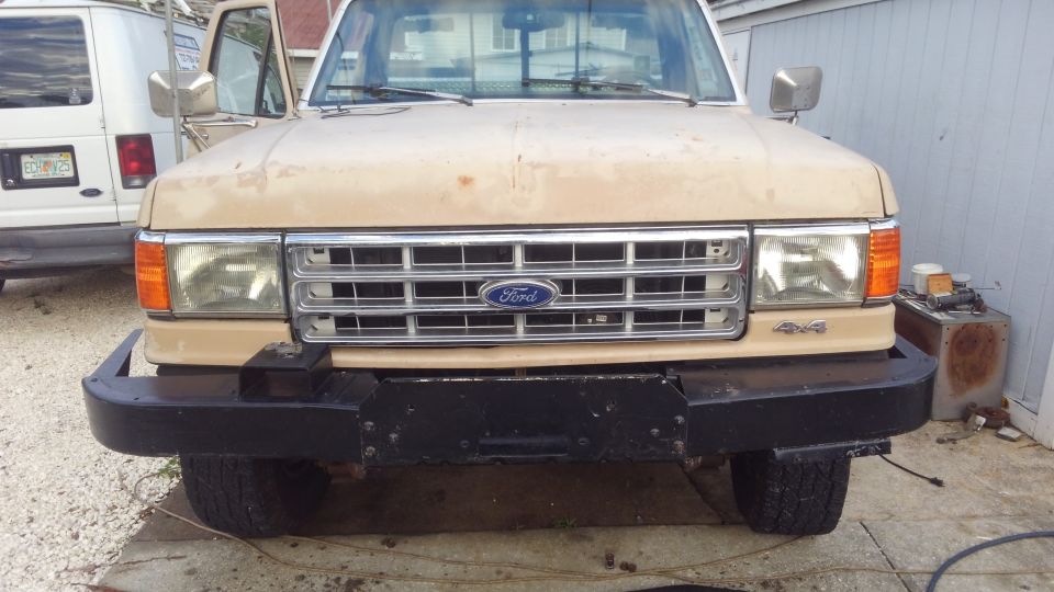 the bumper mocked up. defiantly needs to be straitened out at the dent. it also looked kinda ugly and i wasn't sure i really wanted to use it.