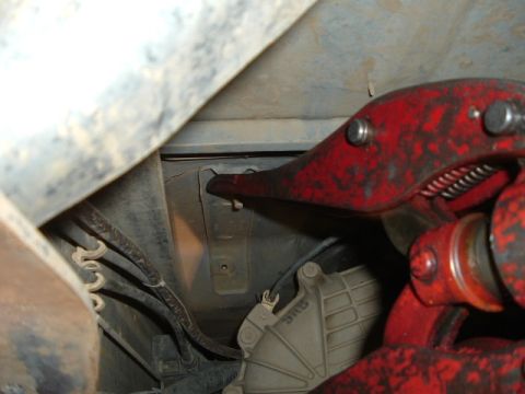 1989 Ford Bronco - the floorpan had ripped in several places.
