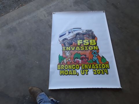 1994 Ford Bronco - Poster for a Bronco Invasion event in Moab, UT from 2019.