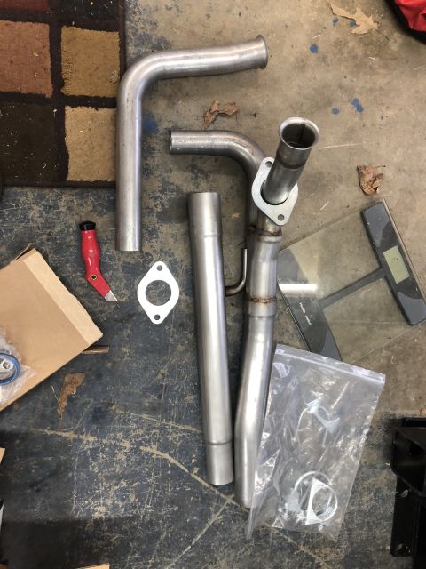 1995 Ford Bronco - Sub $200 off road y pipe from Jegs. Nice flanges and not bad at all for the price.