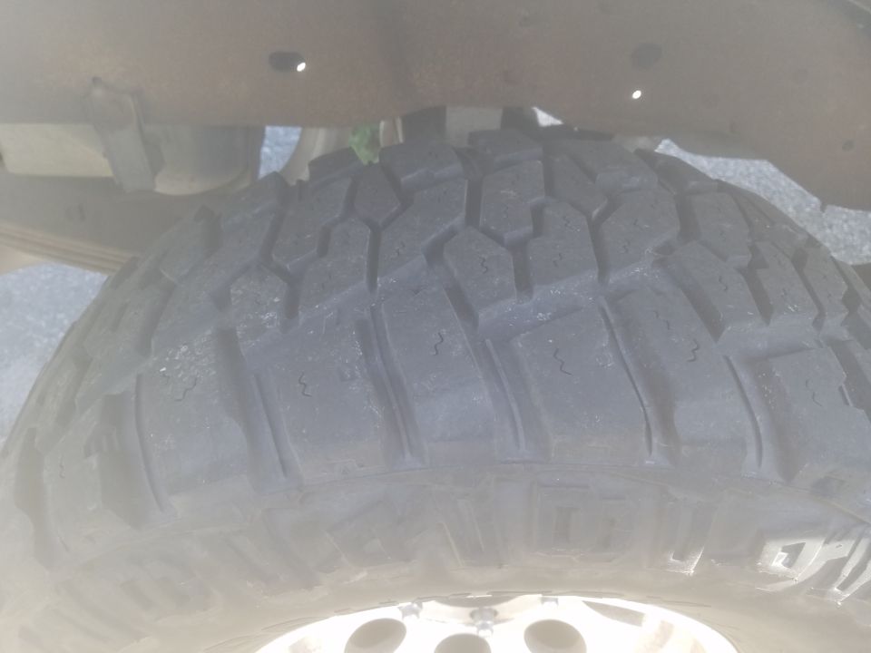 Tire tread on a 1992 Ford Bronco
