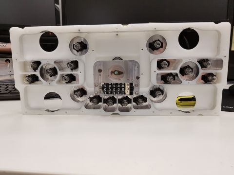 1978 Ford Bronco - This gauge cluster features an odometer displaying 0000011, with multiple bulb sockets and mounting points.