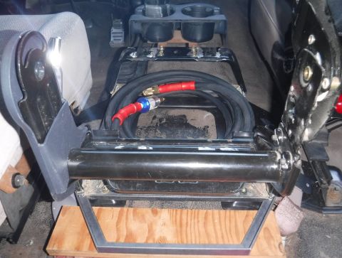 1992 Ford Bronco - Layout for the rear storage tray. The same configuration will work up front, below the cup holders. I haven't yet decided if they'll be acc…