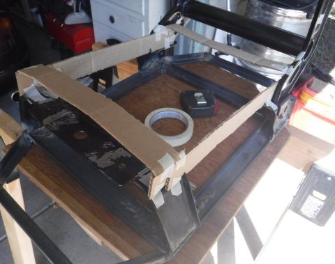 1992 Ford Bronco - Mocking up the upper frame that'll support the seat base.