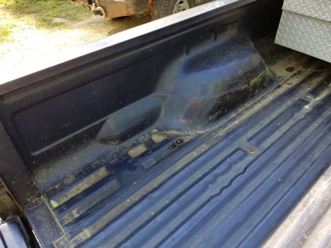 1995 Ford F-150 - In preparation for hauling a ~440# spool of cable-distribution coax, I added some Explorer tiedowns to the bed fore & aft of the wheelwell.…